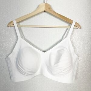 Honeylove Women’s Silhouette Wireless Smooth Support Comfort Bra White Size 3X